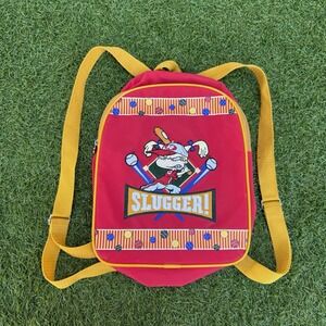 Vintage Nickelodeon‎ Rugrats Angelica Backpack Embroidered Baseball Red Colorful